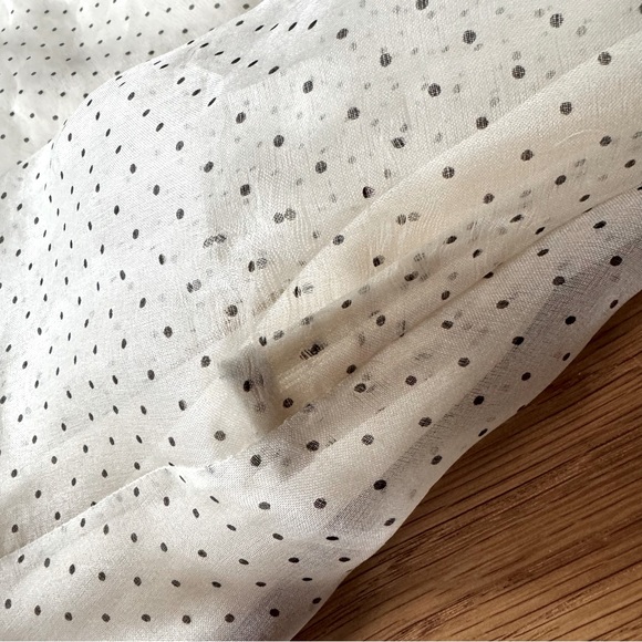 Vintage Betsey Johnson Polka Dot Henley Ruffle Dress - Picture 10 of 16